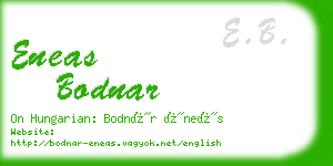 eneas bodnar business card